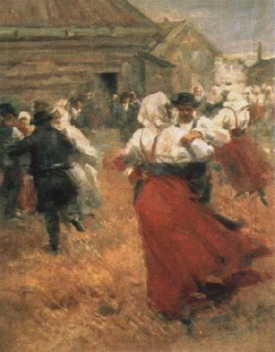 Anders Zorn country festival France oil painting art
